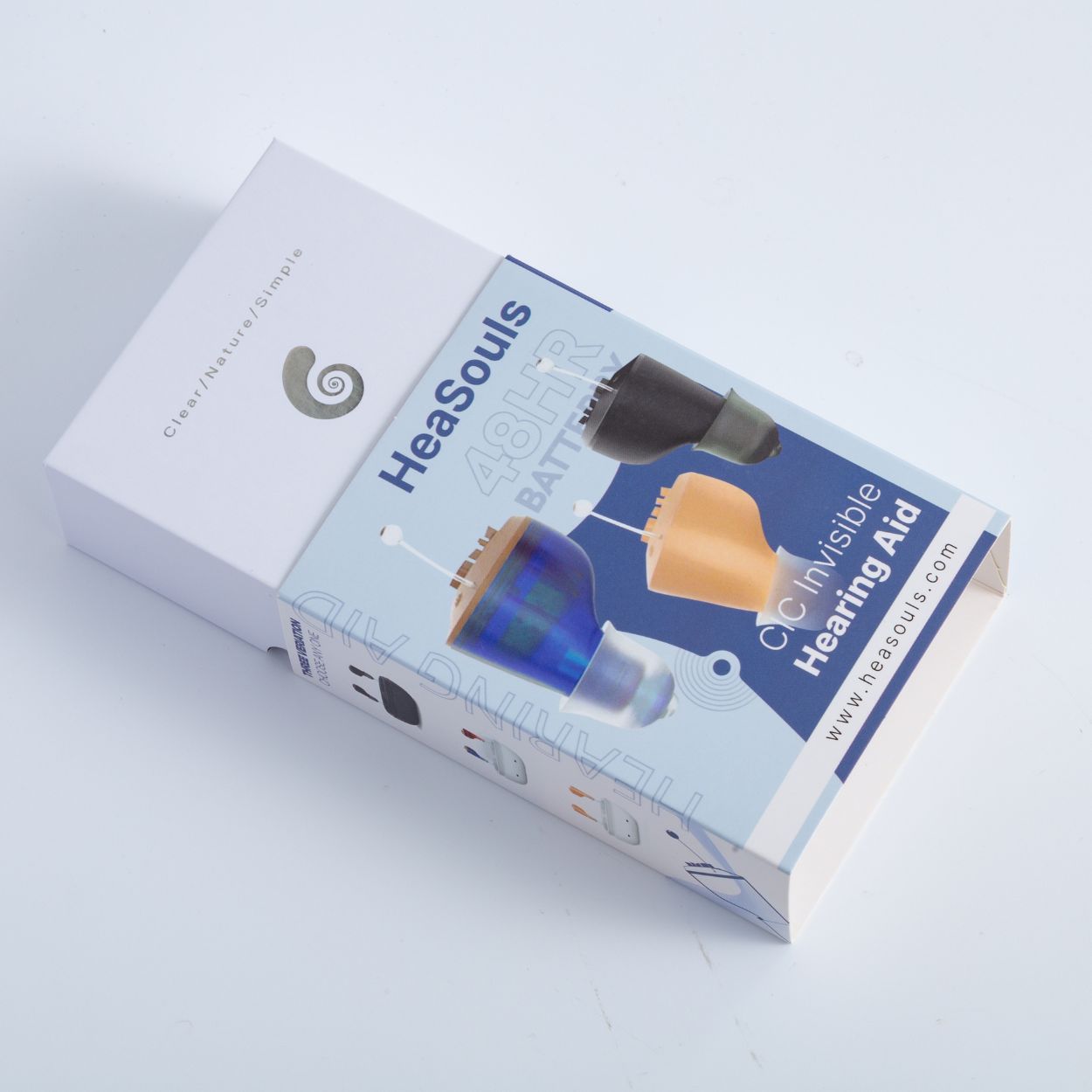 1x HeaSouls CIC Hearing Aids + LED Ear Cleaner